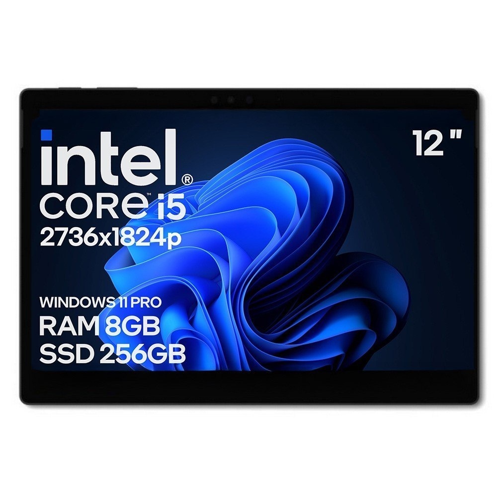 Zestaw Microsoft Surface Pro 5 Core i5 8GEN 8GB 256SSD Win11 Czarny (A+) + Oryginalna klawiatura Microsoft